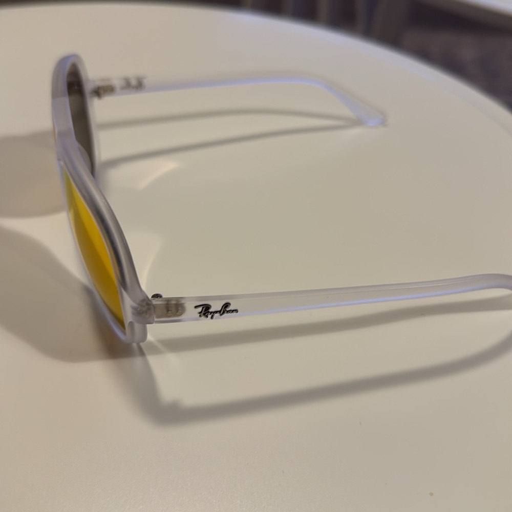 Ray-Ban Aviator Sunglasses with Orange Lenses - Picture 2 of 3